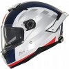 Helma MT THUNDER 4 SV THREADS GLOSS WHITE/BLUE modrá červená DARČEKY Helma MT THUNDER 4 SV THREADS GLOSS WHITE/BLUE modrá červená DARČEKY