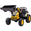 Vozidlo Bager Traktor Žltý Vozidlo Bager Traktor Žltý