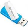 Apacer USB flash disk, USB 3.0, 32GB, AH357, modrý, AP32GAH357U-1, USB A, s otočnou krytkou