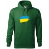Ukrajina vlajka - Mikina pánska Cape s kapucňou - S ( Fľaškovozelená ) Ukrajina vlajka - Mikina pánska Cape s kapucňou - S ( Fľaškovozelená )