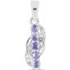 Nefertitis Prívesok strieborný s brúsenými tanzanitmi a zirkónmi Ag 925 010250 TZ NF12417 - 1,6 cm, 1,4 g Nefertitis Prívesok strieborný s brúsenými tanzanitmi a zirkónmi Ag 925 010250 TZ NF12417 - 1,6 cm, 1,4 g