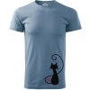 Zamilovaná mačka spredu - Klasické pánske tričko vyššej gramáže - 2XL ( Denim ) Zamilovaná mačka spredu - Klasické pánske tričko vyššej gramáže - 2XL ( Denim )
