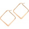 BRUNO Náušnice plochý ŠTVOREC ROSE GOLD S4039 BRUNO Náušnice plochý ŠTVOREC ROSE GOLD S4039