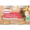 Babybio Jablko s gaštanovým pyré ovocný príkrm 2 x 130 g Babybio Jablko s gaštanovým pyré ovocný príkrm 2 x 130 g