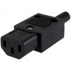 Konektor sieťový 230V/F IEC C13 Konektor sieťový 230V/F IEC C13