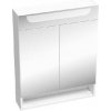Ravak Classic II - Zrkadlová skrinka s LED osvetlením, 60x14x76 cm, 2 dvierka, lesklá biela X000001469 Ravak Classic II - Zrkadlová skrinka s LED osvetlením, 60x14x76 cm, 2 dvierka, lesklá biela X000001469