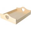 ČistéDrevo Drevený servírovací podnos 40x30cm so srdiečkom ČistéDrevo Drevený servírovací podnos 40x30cm so srdiečkom