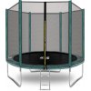 Trampolína Aga SPORT TOP 250 cm Dark Green + ochranná sieť+ schodíky Trampolína Aga SPORT TOP 250 cm Dark Green + ochranná sieť+ schodíky
