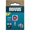 NOVUS tenké, ploché drôtené sponky typ D, 53 F/8 mm, 1200 ks NOVUS tenké, ploché drôtené sponky typ D, 53 F/8 mm, 1200 ks