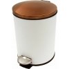 Odpadkový kôš, l, biely, medený, softclose, 399054 Odpadkový kôš, l, biely, medený, softclose, 399054