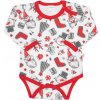 Dojčenské body s dlhým rukávom New Baby Christmas 68 (4-6m) Dojčenské body s dlhým rukávom New Baby Christmas 68 (4-6m)