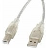 Lanberg CA-USBA-12CC-0030-TR USB-B, 3m, čirý Lanberg CA-USBA-12CC-0030-TR USB-B, 3m, čirý