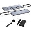 i-tec USB-C Metal Ergonomic 3x 4K Display Docking Station, PD100W + i- i-tec USB-C Metal Ergonomic 3x 4K Display Docking Station, PD100W + i-