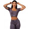 Nebbia Tvarující bezešvý crop top FLOW SEAMLESS 499 šedý - S Nebbia Tvarující bezešvý crop top FLOW SEAMLESS 499 šedý - S
