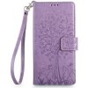 Peňaženkové puzdro Embossing Pattern Strom fialové – Realme GT 8 Pro Peňaženkové puzdro Embossing Pattern Strom fialové – Realme GT 8 Pro