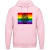 AWDis Hoodie Mikina - Dúhový dizajn - Love Respect Freedom - Bábätkovská ružová - M - Pánske AWDis Hoodie Mikina - Dúhový dizajn - Love Respect Freedom - Bábätkovská ružová - M - Pánske
