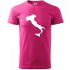 Taliansko obrys - Klasické pánske tričko vyššej gramáže - 3XL ( Purpurová ) Taliansko obrys - Klasické pánske tričko vyššej gramáže - 3XL ( Purpurová )