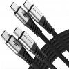 XYYZYZ dobíjecí kabel USB-C/USB-C s textilním opletem, PD & QC, 100 W, 2 m XYYZYZ dobíjecí kabel USB-C/USB-C s textilním opletem, PD & QC, 100 W, 2 m
