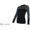 Sensor MERINO IMPRESS dámské triko dl.rukáv černá floral S Sensor MERINO IMPRESS dámské triko dl.rukáv černá floral S