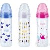 Nuk New Classic láhev Love silikon bílá 250ml Nuk New Classic láhev Love silikon bílá 250ml
