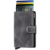 SECRID Miniwallet Vintage Grey Black šedá SECRID Miniwallet Vintage Grey Black šedá