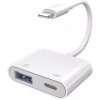 AppleKing adaptér OTG 8Pin Lightning na USB a 8Pin Lightning pre iPhone / iPad - biely - možnosť vrátiť tovar ZADARMO do 30tich dní AppleKing adaptér OTG 8Pin Lightning na USB a 8Pin Lightning pre iPhone / iPad - biely - možnosť vrátiť tovar ZADARMO do 30tich dní