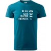 Play Eat Sleep Repeat game - Klasické pánske tričko vyššej gramáže - 2XL ( Petrolejová ) Play Eat Sleep Repeat game - Klasické pánske tričko vyššej gramáže - 2XL ( Petrolejová )