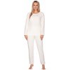 Dámske froté pyžamo Regina 652 long/r S-2XL ecru M Dámske froté pyžamo Regina 652 long/r S-2XL ecru M