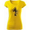 T-ričko Doberman dámske tričko Farba trička: Žltá, Veľkosť: L T-ričko Doberman dámske tričko Farba trička: Žltá, Veľkosť: L