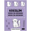 Trefl Pracovný zošit Kreslím krok za krokom zvieratá