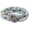 Mala náhrdelník alebo náramok Amazonit Buddha Mala náhrdelník alebo náramok Amazonit Buddha