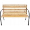 Lavička s operadlom, drevo, 120 x 58 cm Lavička s operadlom, drevo, 120 x 58 cm