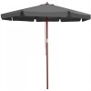 Slnečník s drevenou tyčou Ø 330 cm Dekorhome Slnečník s drevenou tyčou Ø 330 cm Dekorhome