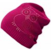 Baby Nellys Zimná/jesenná čiapka Sovička ružová