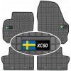 Volvo XC60 2008-2017 Gumové autokoberce + EMBLEM Volvo XC60 2008-2017 Gumové autokoberce + EMBLEM