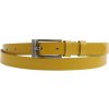 Špongr dámsky úzky kožený opasok 2077 žltý