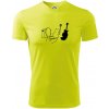 Mačka a gitara WC - Pánske tričko Fantasy športové - 2XL ( Neonová žltá ) Mačka a gitara WC - Pánske tričko Fantasy športové - 2XL ( Neonová žltá )