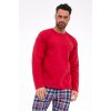 Cornette pánske bavlnené pyžamo 124/312 Ready 3 bordo