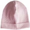 SAY YES Dvojvrstvová rebro čiapka - púdrovo ružová SAY YES Dvojvrstvová rebro čiapka - púdrovo ružová