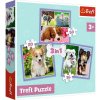 Trefl Puzzle 3v1 Šteniatka Trefl Puzzle 3v1 Šteniatka