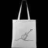 Biela ručne maľovaná bavlnená taška 42 x 38 cm - Gitara elektrická jedn Biela ručne maľovaná bavlnená taška 42 x 38 cm - Gitara elektrická jedn