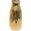 VÁZA KERAMIKA 12x12x28CM ZLATÁ VÁZA KERAMIKA 12x12x28CM ZLATÁ