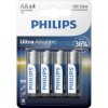 Philips Ultra Alkaline AA 4ks LR6E4B/10 Philips Ultra Alkaline AA 4ks LR6E4B/10