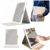 Zrkadlo na líčenie Humanas HS-ML02 s LED podsvietením, biele Zrkadlo na líčenie Humanas HS-ML02 s LED podsvietením, biele