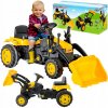 Pilsan Šliapací traktor s nakladacou vidlicou žltý