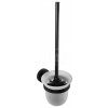 Bemeta DARK WC kefa so sklenenou miskou 95 x 370 x 140 mm chróm 104113010
