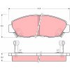 Sada brzdových platničiek kotúčovej brzdy (na jednu nápravu) TRW GDB894 GDB894 Sada brzdových platničiek kotúčovej brzdy (na jednu nápravu) TRW GDB894 GDB894