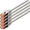 Digitus DK-1644-200-5 RJ45 CAT 6 S/FTP 20m sivý