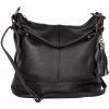 Genuine leather TALIANSKE kožená crossbody kabelka malá Talianska čierna Anita