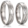 Steel Wedding Snubné prstene chirurgická ocel SSPL019 veľkosť: 57 Steel Wedding Snubné prstene chirurgická ocel SSPL019 veľkosť: 57